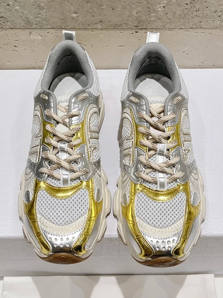 Spring Summer Outdoors Fashion Casual Low-top Flat Bottom Sports Shoes Men's B20 Round Toe Breathable Net Cloth Lace-Up Shoes