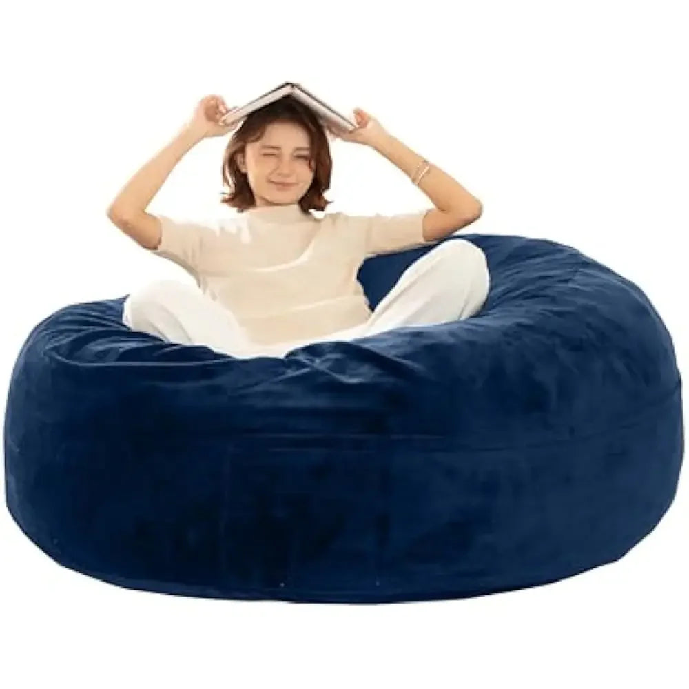 Bean Bag Sofa, 5FT for Adults Oversize Floor Beans Bags ,Memory Foam Giant Beans Bags, Lounger Versatile Design, Beans Bag Sofas