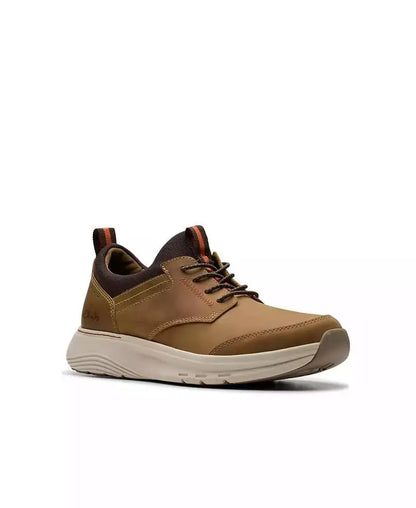 Clarks Men's Motion Trek Breathable Leather Casual Sneakers Fashionable All-Season Comfortable Shoes
