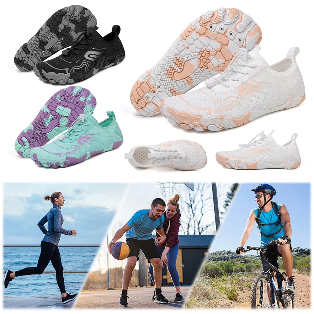 Unisex Water Shoes Lightweight Aqua Shoes Non Slip Casual Wading Shoes Quick Drying Breathable Gym Sneakers for Water Sports