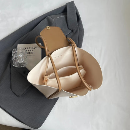 Women Fashion Shoulder Bag Large Capacity Simple Tote Handbag Adjustable Strap Work Handheld Bag Daily Bag for Female