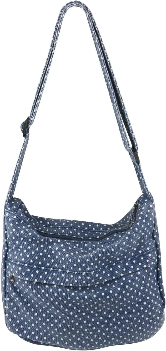 Canvas Casual Messenger Bag Hobo Crossbody Bag Canvas Shouder Tote Handbag for Women and Men