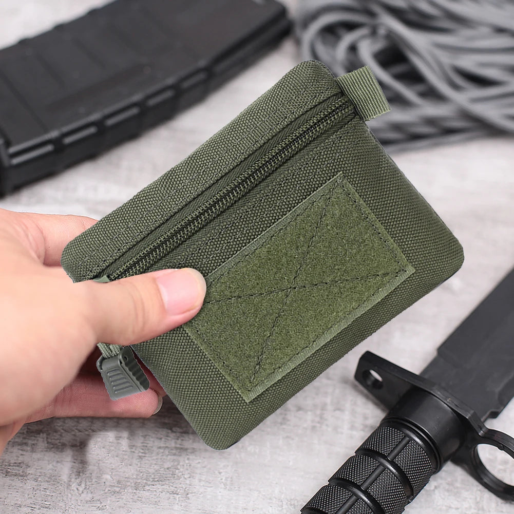 Outdoor Camping EDC Molle Wallet Waterproof Portable Travel Zipper Waist Pouch