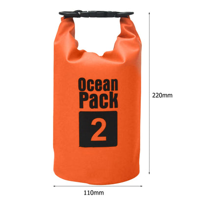 15-2L Swimming Waterproof Dry Bag Outdoor Floating Trekking Beach Backpack PVC Thickened Double-Layer Fabric IPX6 Waterproof Bag