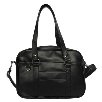 Japanese School Handbag PU Leather JK Uniform Bag with Zipper Closure Kawaii Shoulder Bag Underarm Bag Messenger Bag for Women