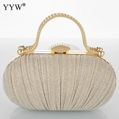 Fashion Diamond Top Handle Women Evening Handbag Clutch Bags Glitter Sequins Rhinestone Female Daily Purse for Wedding Prom