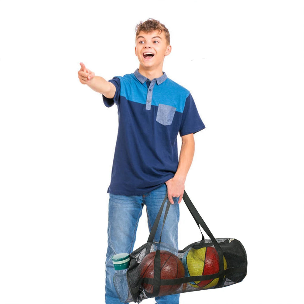 Foldable Mesh Swimming Bag Lightweight Beach  Basket Bag Multi-Function PVC Duffels Bag Large Capacity for Gym Yoga Exercise