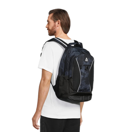 Unisex Adult  19.5" Laptop Backpack, Black Camo