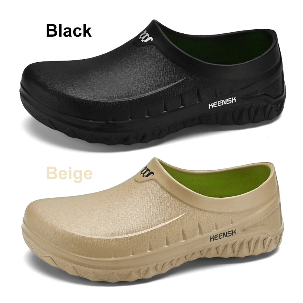 EVA Chef Shoes Lightweight Work Shoes Breathable Outdoor Safety Shoes Non-slip Comfortable Walking Shoes Waterproof for Men