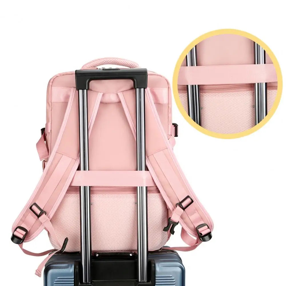 Backpack Briefcase Capacity Travel Backpack for Women Men with Multi Pockets Waterproof College Bag for Hiking Business Flight