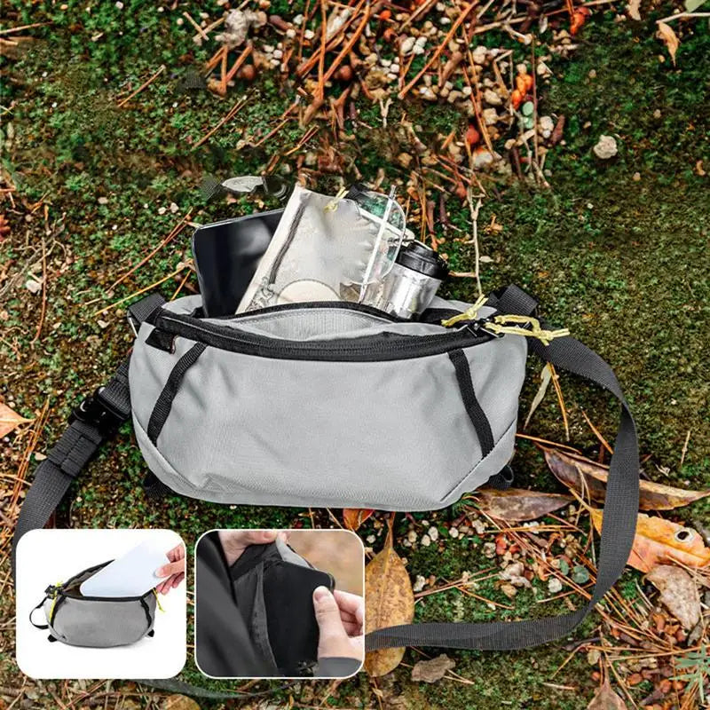 Adjustable Outdoor Waist Bag Hiking Bag With Strap Portable Mountaineering Running Waist Bag Cycling Backpack For Camping Hiking