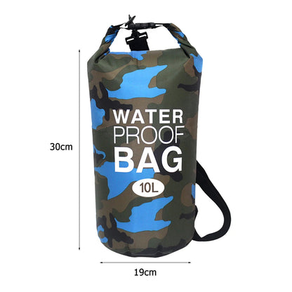 15-2L Swimming Waterproof Dry Bag Outdoor Floating Trekking Beach Backpack PVC Thickened Double-Layer Fabric IPX6 Waterproof Bag