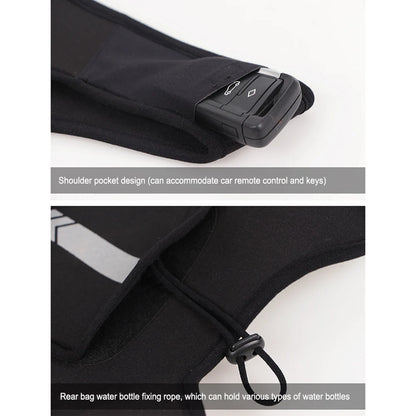 Sport Vest Phone Bag Reflective Cycling Backpack Multifunctional Sports Phone Chest Pack Lightweight for Outdoor Cycling Hiking