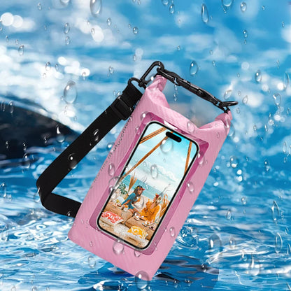 2L Waterproof Swimming Bag Touch Screen Kayak Diving Storage Bag Beach Outdoor Dry Cellphone Cover Rafting Surfing Boating Bags