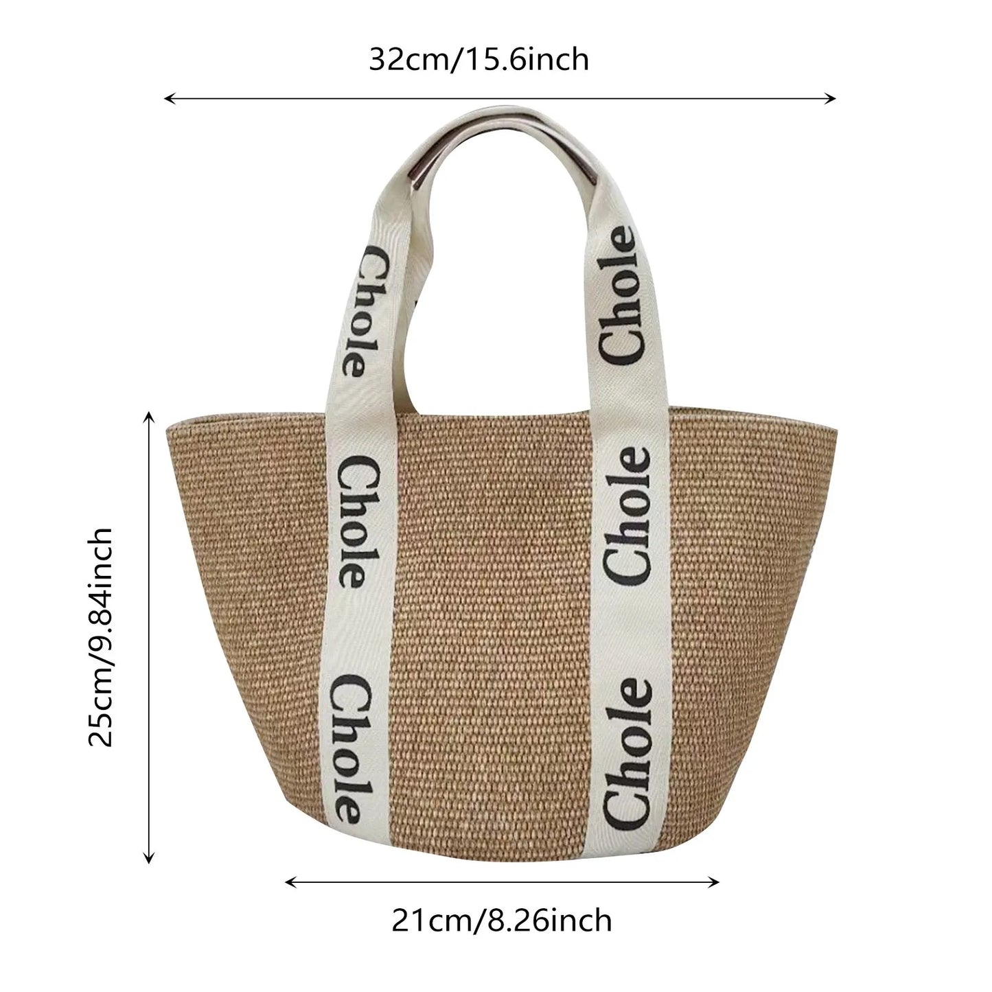 Fashionable Straw Weave Beach Bag Women's Summer Basket Bag New Style Accessories Vegetable Basket Bag Vacation Girl Bag