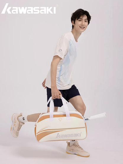 Kawasaki 2024 New Tennis Bag Wear-resistant Practical Zoning Storage Sports Bag Badminton Bag B8131