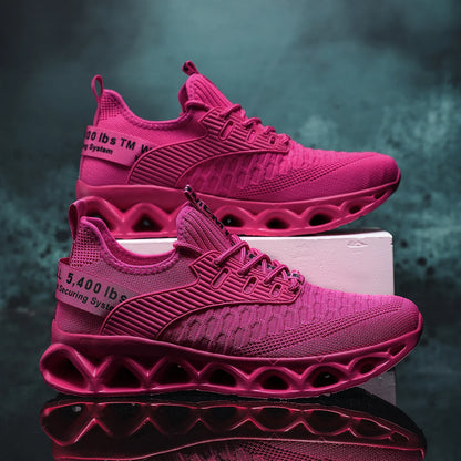 Women's running shoes, lightweight mesh, breathable and comfortable flat soft tennis shoes, blade sports shoes for women