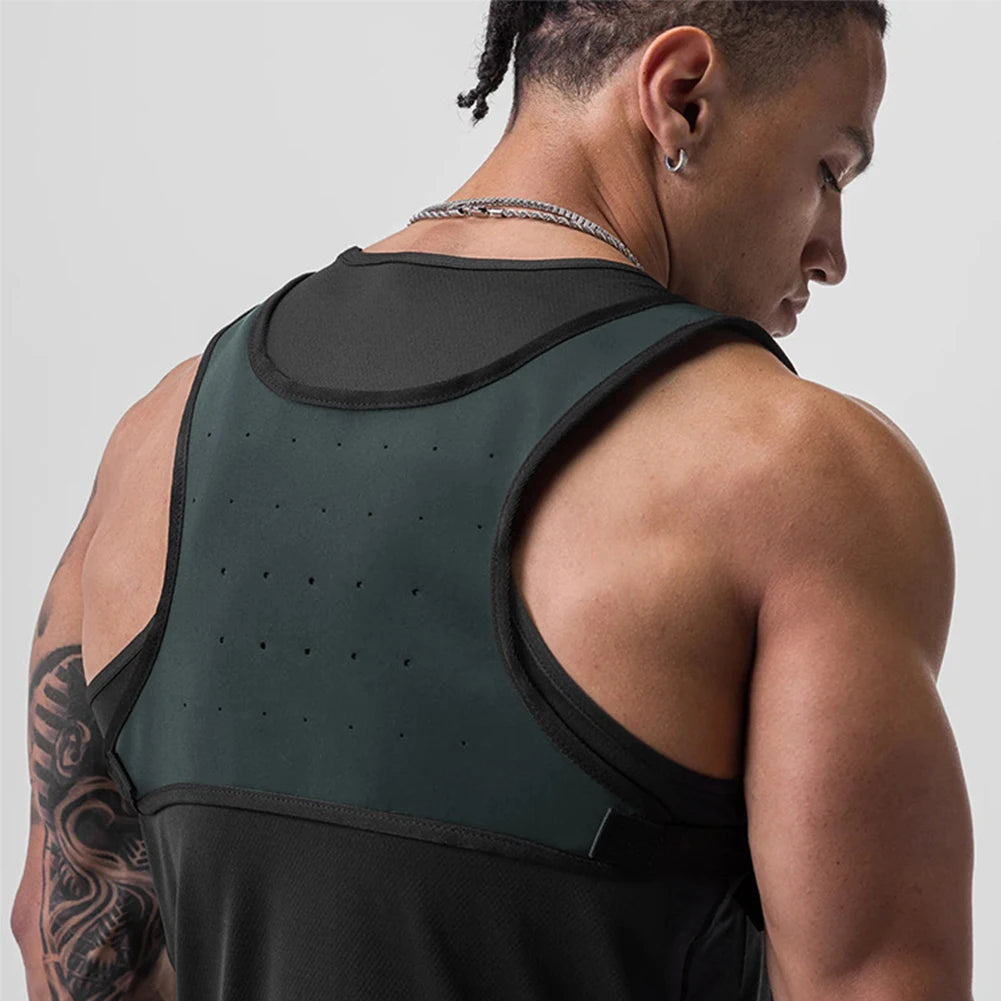 Sports Chest Bag for Men Water Resistant Chest Pack with Phone Holder Running Backpack for Workouts Running Cycling