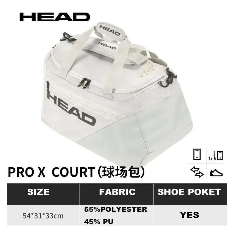 HEAD Tennis Backpack Djokovic Tennis  Bag Tennis Racket Padel Badminton Sport Bag Padel Tenis PRO X HEAD BACKPACK 28L YUBK COURT