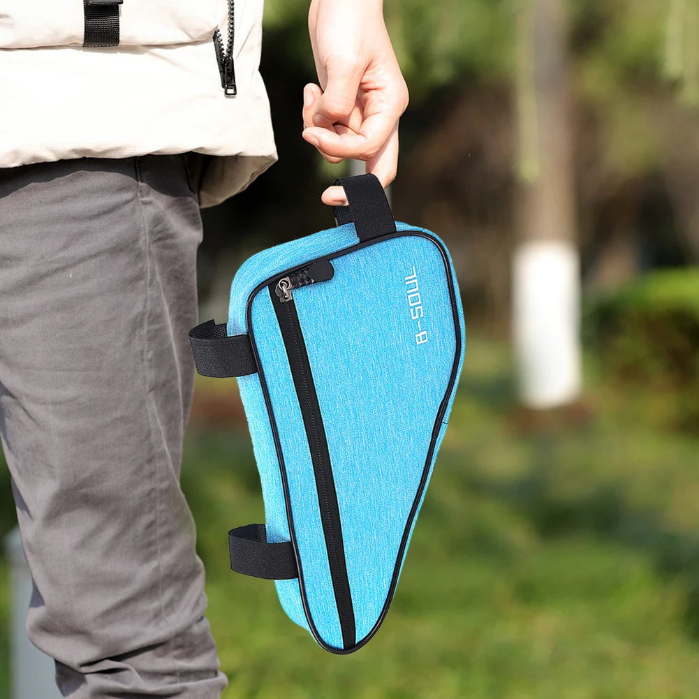 Bicycle Bag Front Tube Frame Handlebar Cycling Bags Polyester Triangle Pouch Frame Holder Mountain Bicycle Accessories