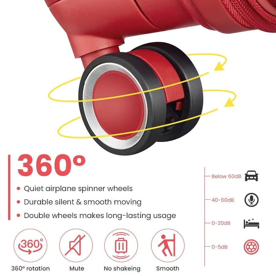 Luggage Sets 4 Piece 14 20 24 28 PP Lightweight Durable Expandable suitcase