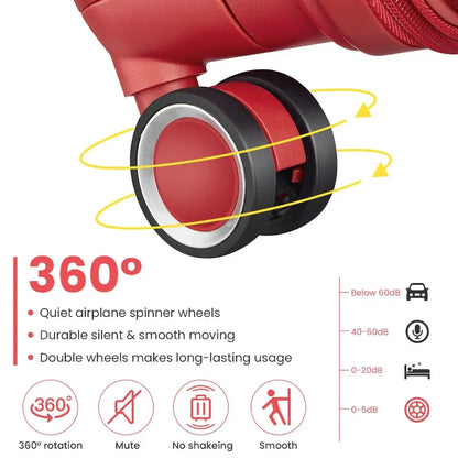 Luggage Sets 4 Piece 14 20 24 28 PP Lightweight Durable Expandable suitcase