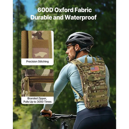 Tactical Outdoor Hydration Backpack 3L Water Bladder Cycling Hiking Running Pack