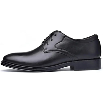Men's Classic Matte Upper Oxfords Business Formal Lace Up Leather Lace Up Dress Shoes for Men