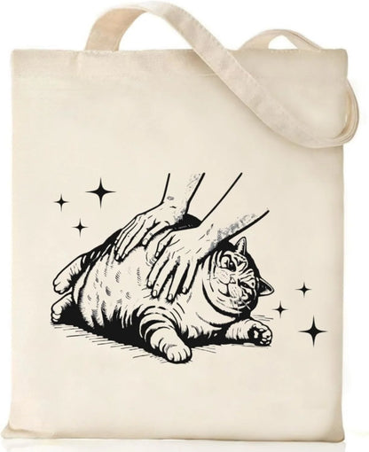 Canvas Tote Bag for Women with Inner Pocket, Aesthetic Shoulder Book Bags Gift Totes Shopping Reusable Grocery Bags