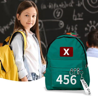 Korea Game Season2 Cosplay Backpack Bags Unisex Solid Printing Shoulder Bags Student Large Capacity School Handbags Package