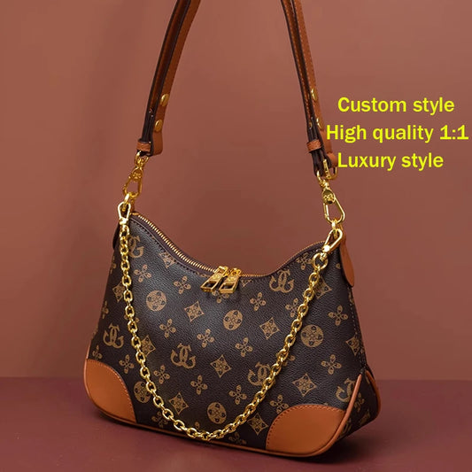 Custom 1:1 high quality Women's Underarm Bag Popular Lady Shoulder Bag Leather Luxury Handbag Ladies Bag Designer Crossbody Bag