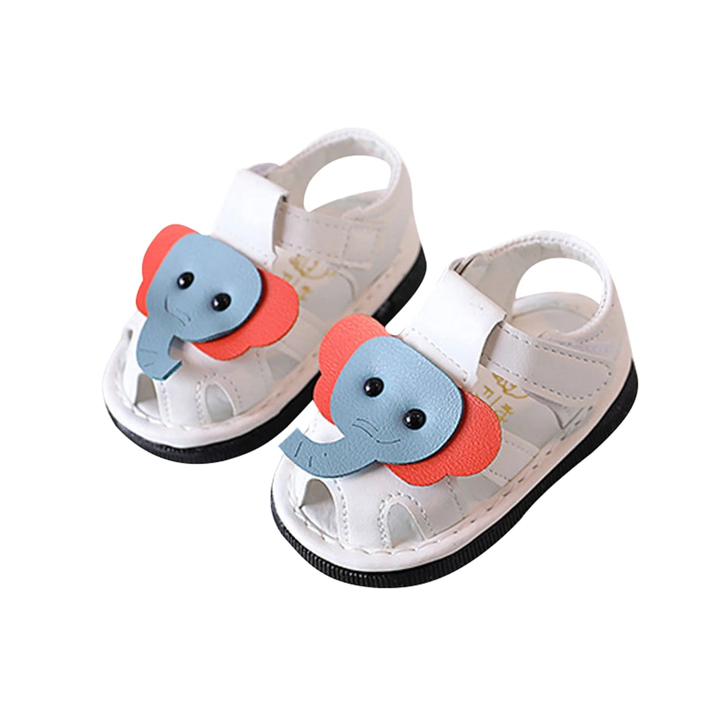Toddler Boys Girls Cute Dinosaur Anti-Slip Sandals Summer Soft Sole Closed Toe Flats Walking Shoes for Baby Infant Kids