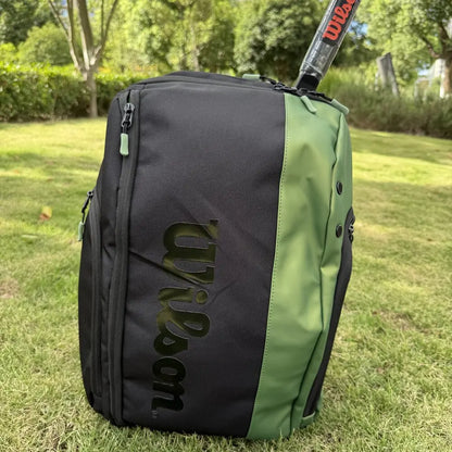 Wilson Blade Super Tour Tennis Racket Backpack Roland Garros Large Capacity Portable Court Racket Bag With Compartment Men Women