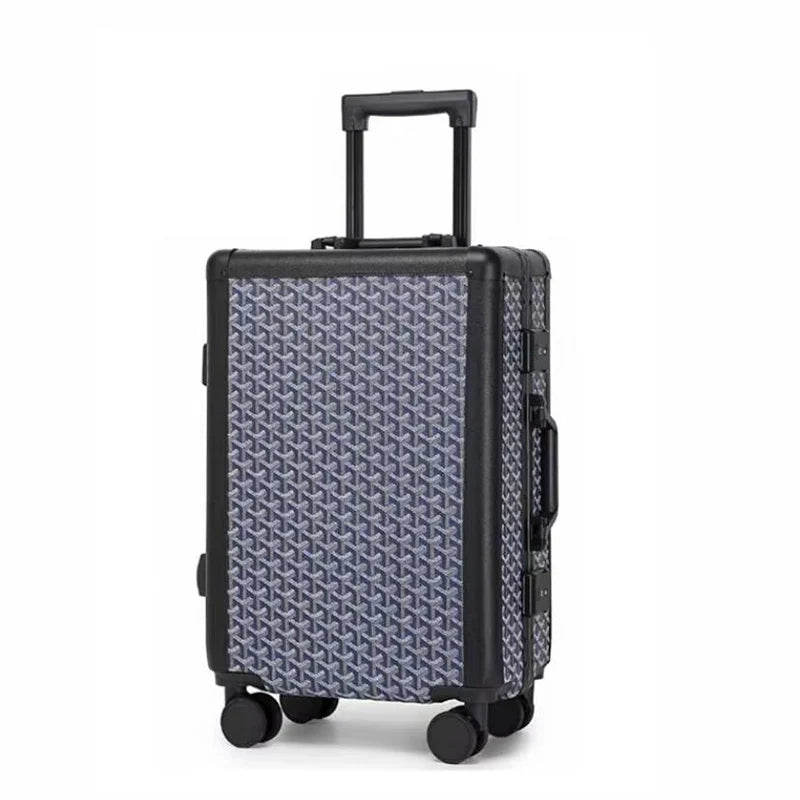 Formsia 20"24" Inch Women Spinner Retro Aluminum frame Trolley Bag Travel Suitcase Set Hand Luggage On Wheel