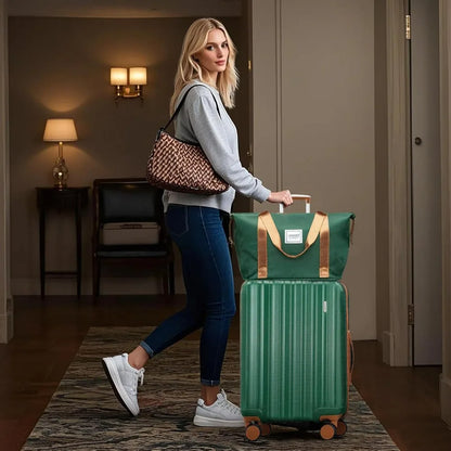 LARVENDER Luggage Set 6 Piece Large Suitcases with Wheels, Suitcase Set ABS Hard Shell Luggage Sets with Spinner Wheels, Carry O