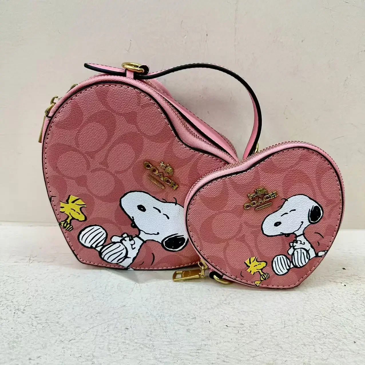 2024 European and American Style Unique Cartoon Mother-Daughter Heart-Shaped Crossbody Bag