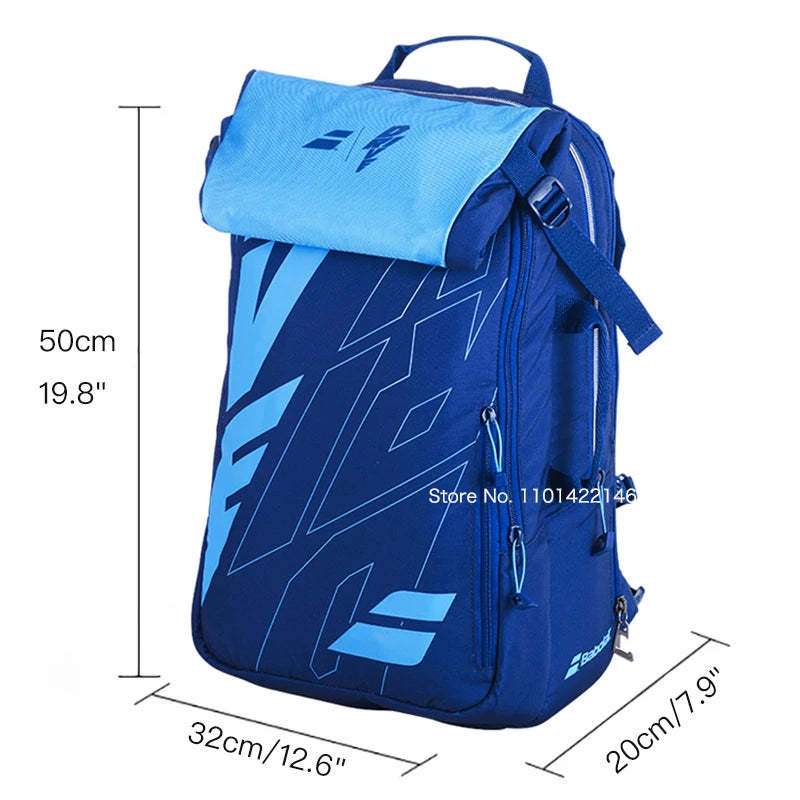 2024 Babolat Foldable Tennis Backpack Pure Strike For Women Men Racket Bag Holds Up For 2 Rackets