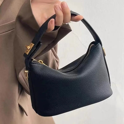 Lightweight PU Mini Purses Women Leather Mini Bag Solid Color Vegan Leather Crossbody Bags Zipper Closure All-Match Shoulder Bag