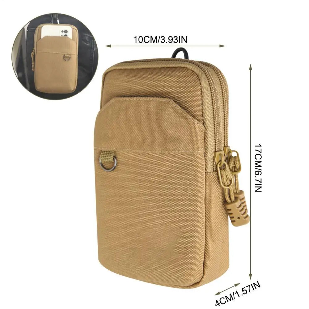 Nylon Molles Bag For Mobile Phone Utility Pouches Gadget Organizer Belt Waist Bag Hunting Fanny Pack For Outdoor Hiking Climbing