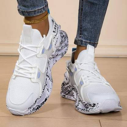 Running shoes for men and women, lightweight mesh, breathable and comfortable, flat and soft tennis shoes for couples, sports sh