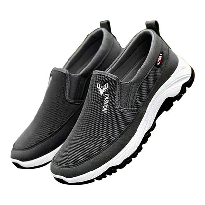 Men Penny Boat Shoes Sports Shoes Breathable Orthopedic Travel Plimsolls Flat Slip On for Outdoor Activity Hiking Walking
