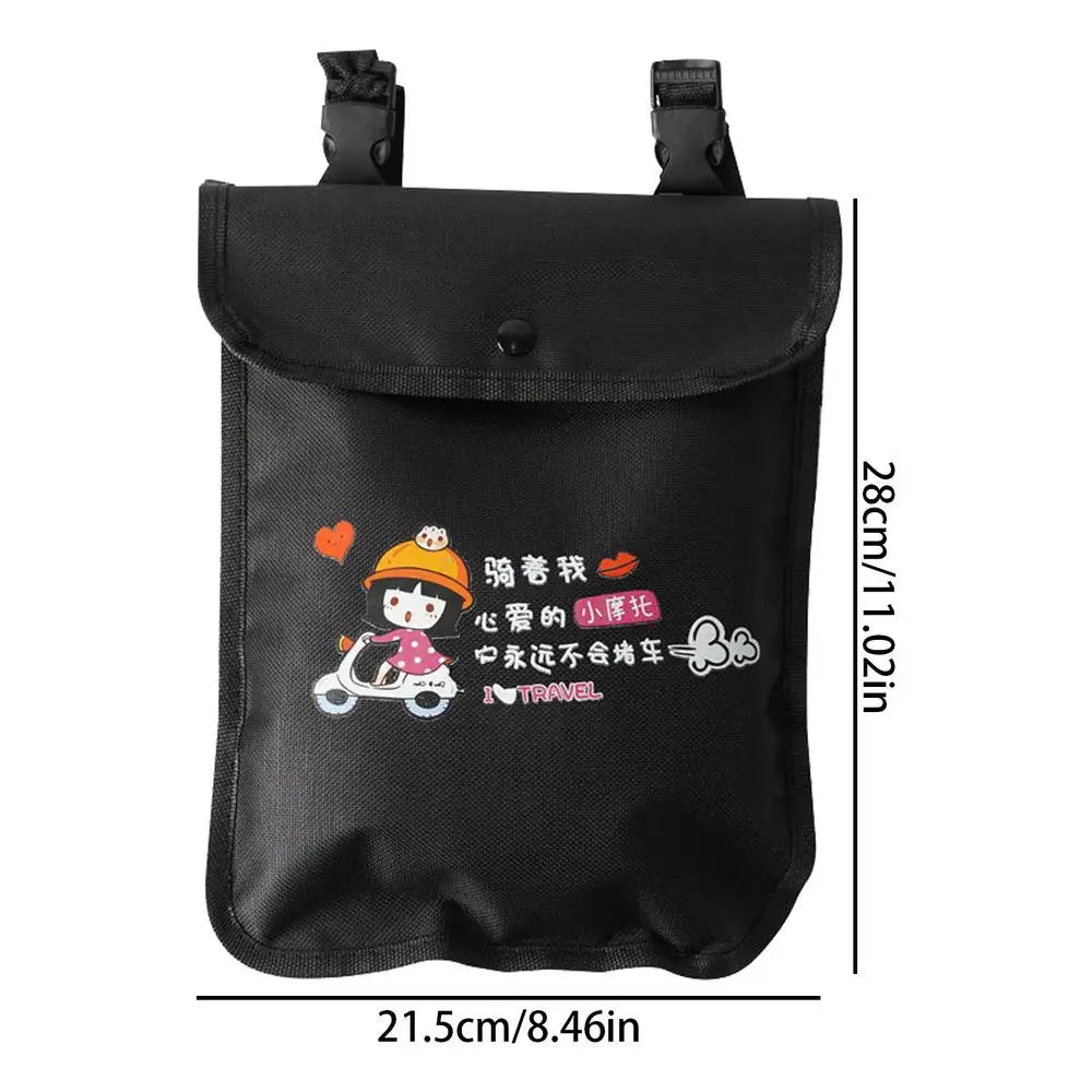 Cycle Phone Bag Waterproof Oxford Tube Pouch Electric Cycle Baggies Multi-functional Front Pouch Large Capacity Riding