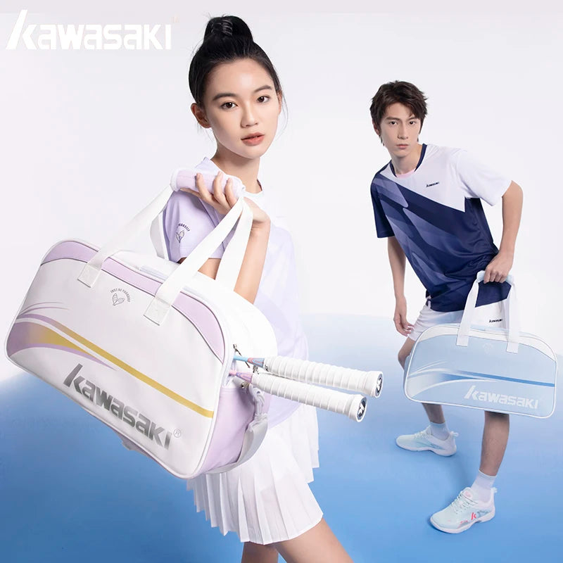 Kawasaki 2024 New Tennis Bag Wear-resistant Practical Zoning Storage Sports Bag Badminton Bag B8131