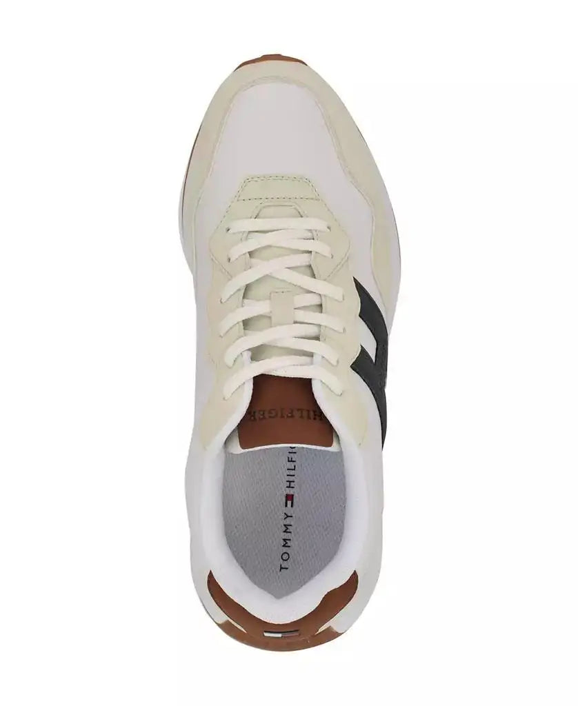 Tommy Hilfiger Men's Low-Top Breathable Jogger Sneakers Lace-Up Casual Comfortable Shoes