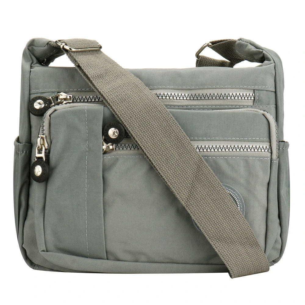 Fashion Multi-Pocket Women's Handbags Casual Crossbody Bag Floral Pattern Shoulder Bag Nylon Waterproof Messenger Bags