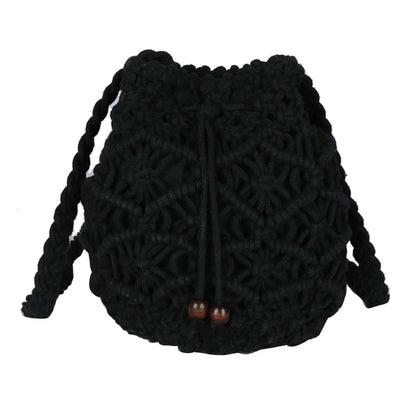 2024 New Summer Fashion Handmade Bucket Bags for Women Shoulder Crossbody Bag Female Handbag