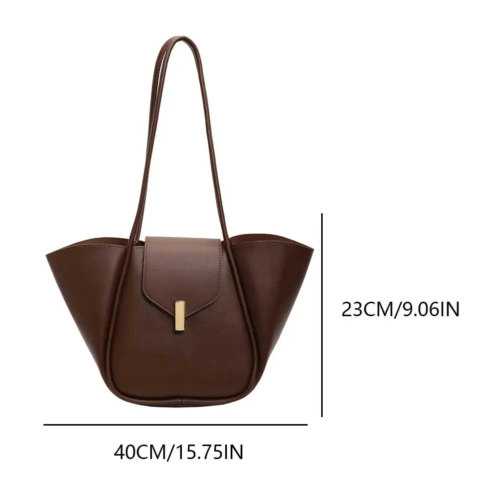 Women Fashion Shoulder Bag Large Capacity Simple Tote Handbag Adjustable Strap Work Handheld Bag Daily Bag for Female