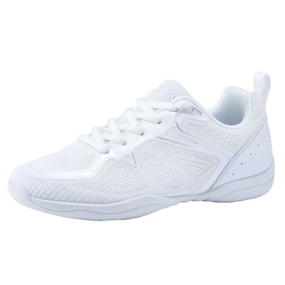 White Cheerleading Shoes Lightweight Competition Sneakers Athletic Training Shoes Tennis Sneakers for Competition Training