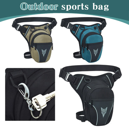 Men Motorcycle Leg Side Bag Waterproof Motorbike Thigh Belt Bag Multifunctional Motorcycle Hip Waist Bag Outdoor Sports Ride Bag