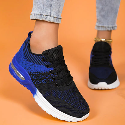 Women's running shoes, lightweight mesh, breathable and comfortable flat soft tennis shoes, blade sports shoes for women